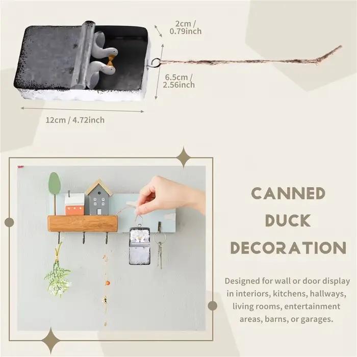 Ornement de canard suspendu décoratif pour porte de couloir