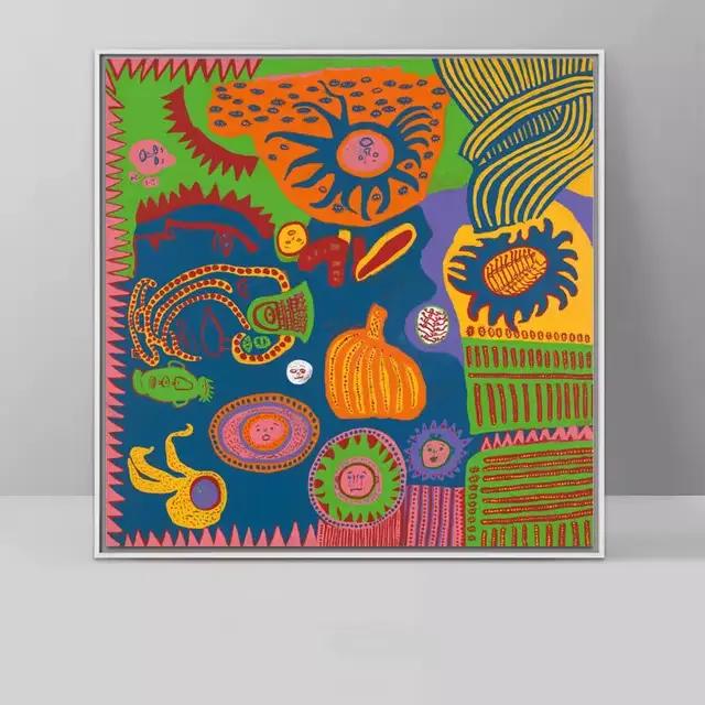 Affiches abstraites de Aliments de Yayoi Kusama