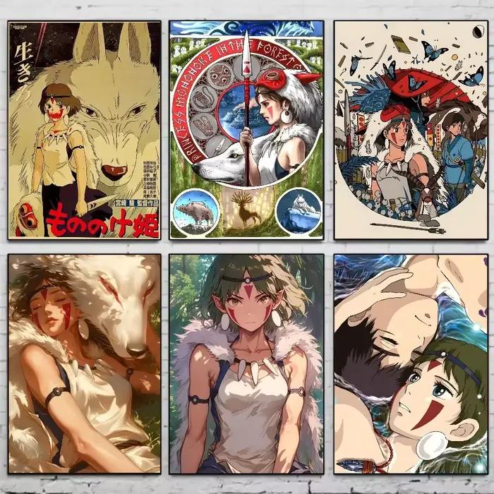 Affiche d'anime p-princesse m-mononoke