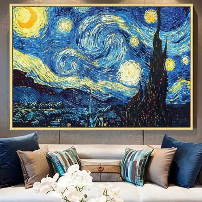 Van Gogh fleur d'amande célèbre peinture à l'huile toile impression Reproduction impressionniste