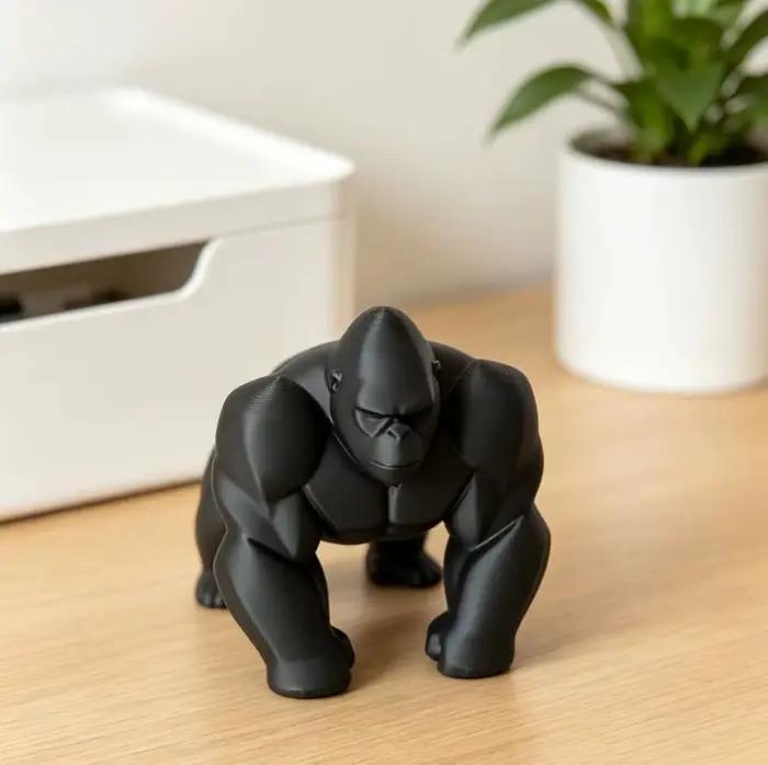 Sculpture de gorille, décoration de bureau à domicile