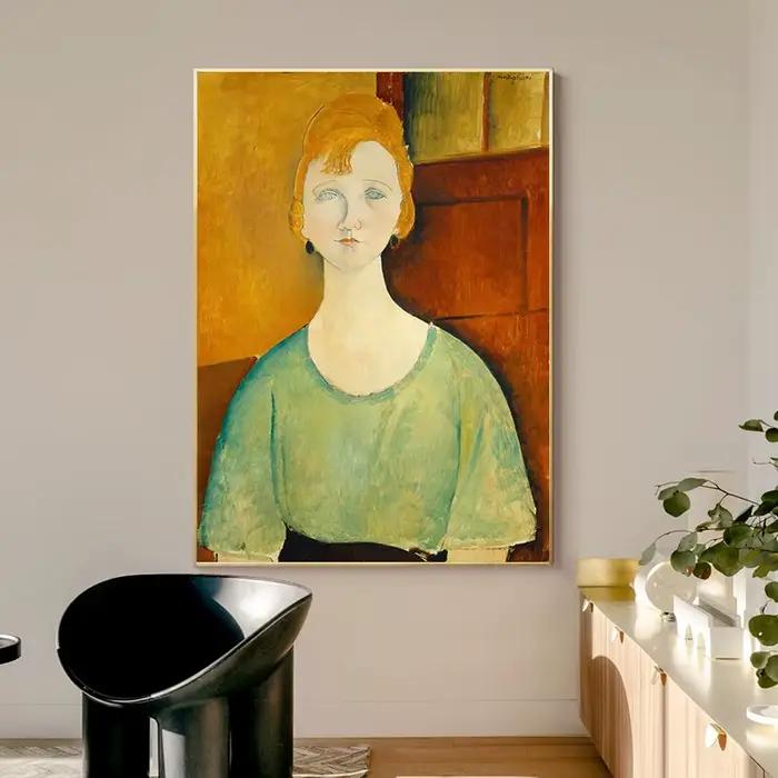 Affiches de peinture sur toile Amedeo Modigliani, impressions d'art mural, décoration de la maison, salon, classique