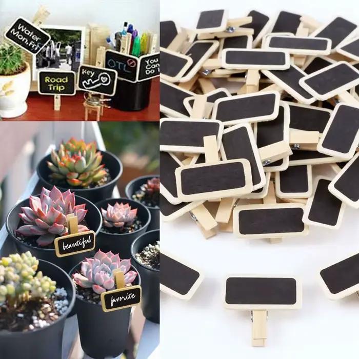 Mini tableau noir en bois pour messages