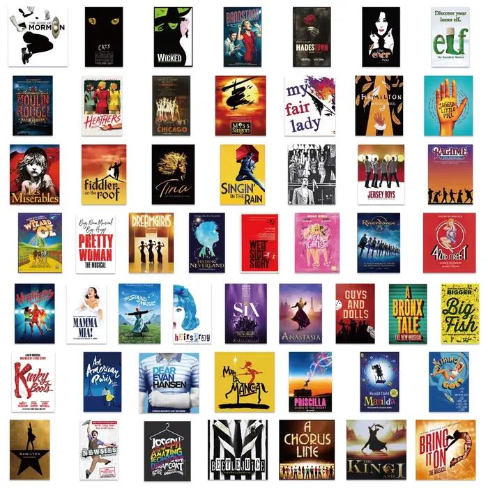 Autocollants d'affiches musicales de chicago