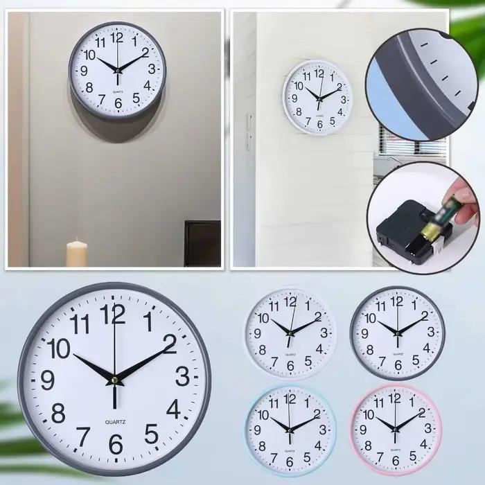 Horloge murale suspendue à piles