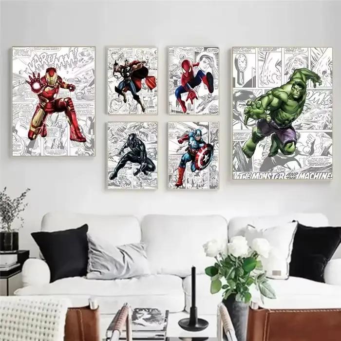 Affiches Marvel Avengers Captain America Spiderman