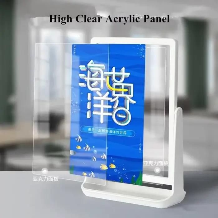 A5 148x210mm Table porte-panneau en plastique support Photo cadre d'affiche bureau Restaurant Bar Menu porte-papier