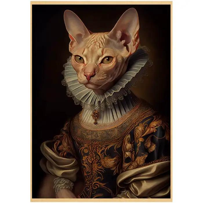 Sphinx – affiche de chat rétro