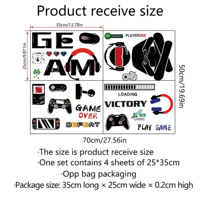 Autocollant mural en vinyle Gamer