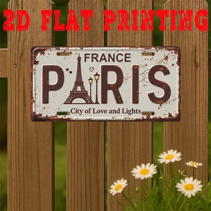 Décoration murale en métal 2D plate