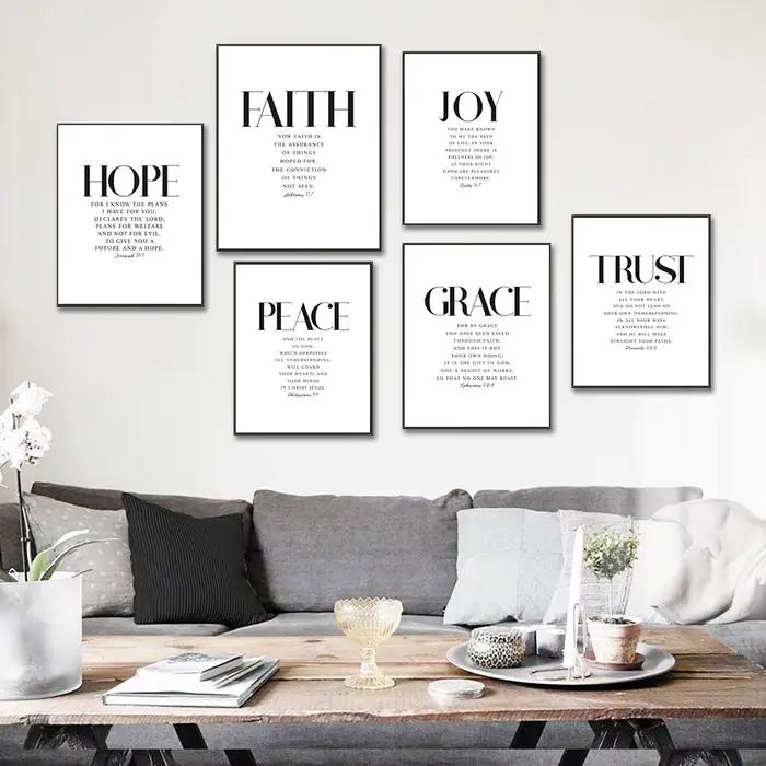 Affiche murale verset de la Bible