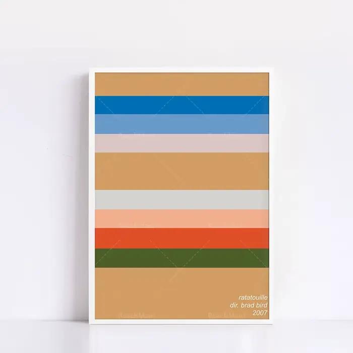 Ratatouille imprimer une palette simple au lieu d'affiches de cinéma