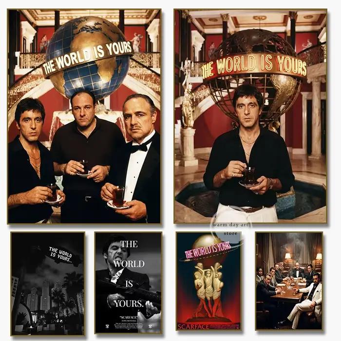 Affiche de film Scarface Tony Montana The World Is Yours