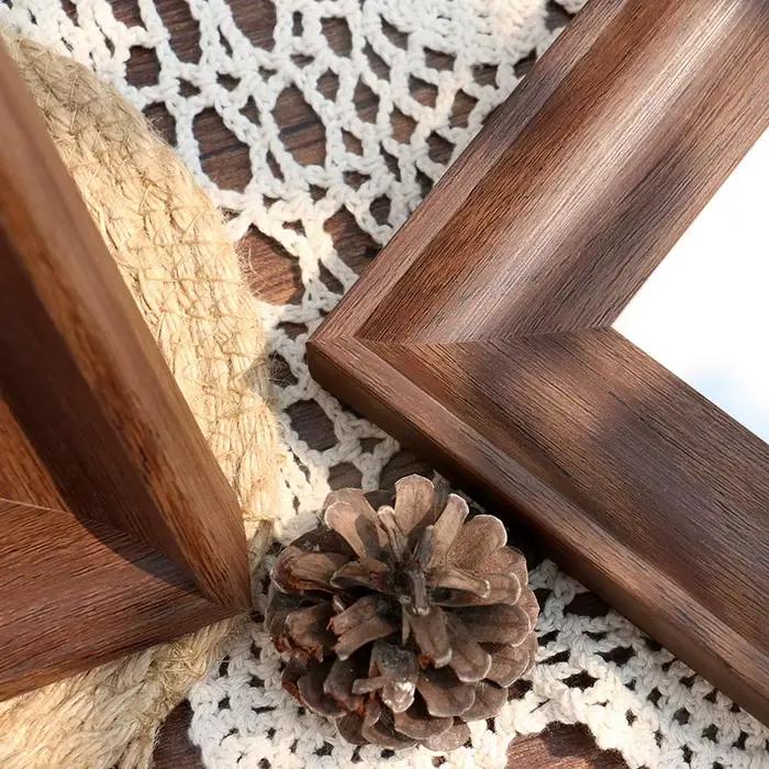 Cadre photo simple pour document en bois
