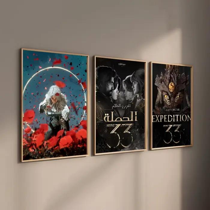 C-Clair O-Obscur E-Expedition 33 Affiche Art mural de haute qualité pour la maison