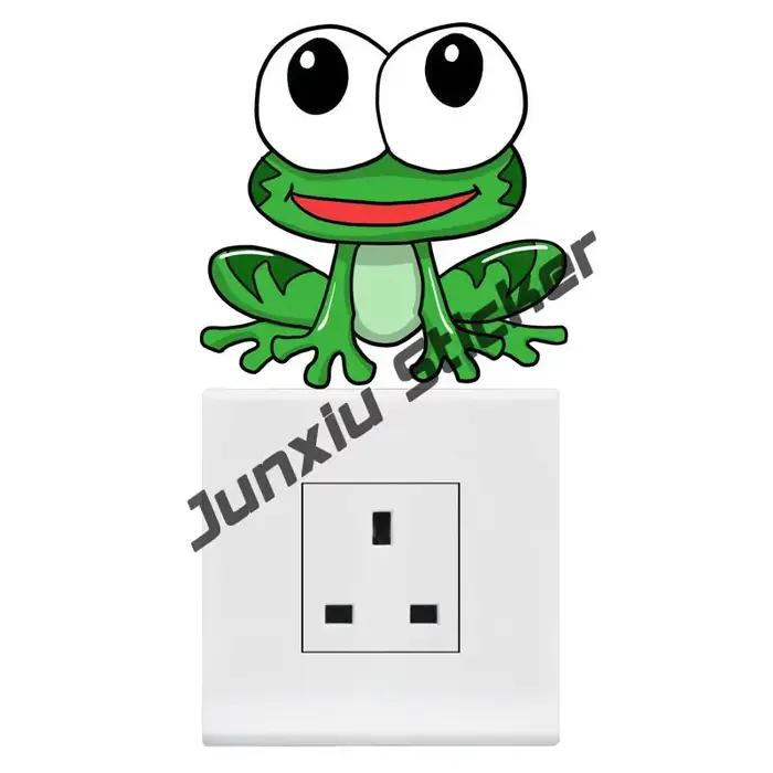 Crazy Frog – autocollants de moto et de voiture, dessin animé de grenouille drôle, décoratif, accessoires de voiture, décalcomanies imperméables