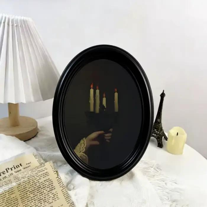 1 Pièce de Décoration Murale Vintage Style Sombre avec Motif Bougeoir