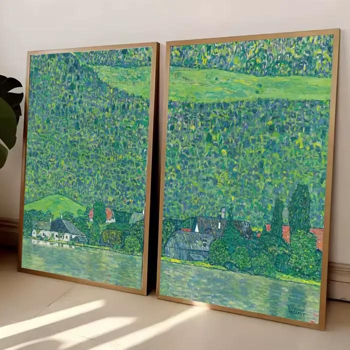 Affiche de Gustav Klimt Litzlberg à Attersee