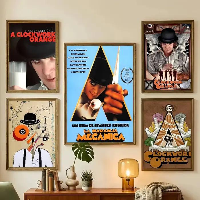 Affiche de film A-A Clockwork Orange avec impressions