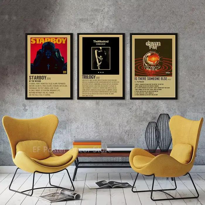 The Weeknd-Affiche d'Album de Musique Vintage
