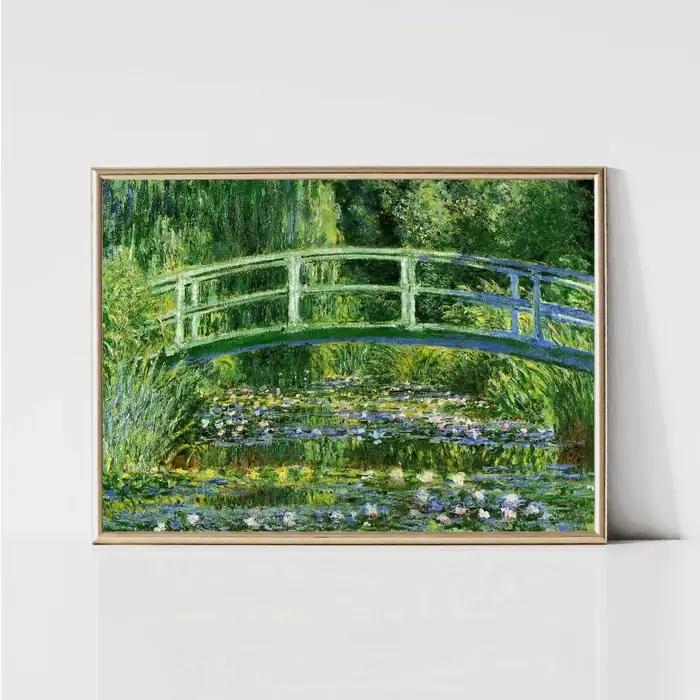 Affiches et impressions sur toile de paysages de jardin classiques de Claude Monet, impression sur toile, image d'art murale pour la décoration du salon