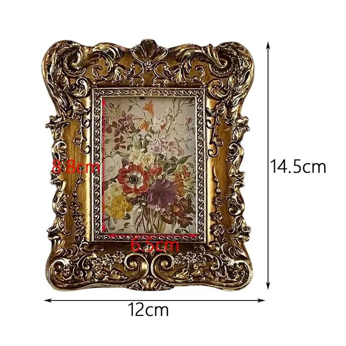 Cadre Photo Floral en relief