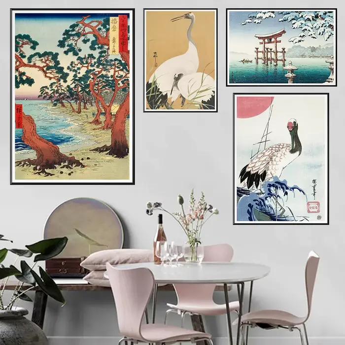 Affiches et imprimés de paysage japonais Vintage
