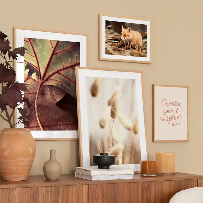 Impression d'art mural de paysage d'automne