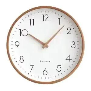 Horloge murale Simple et moderne en bois massif