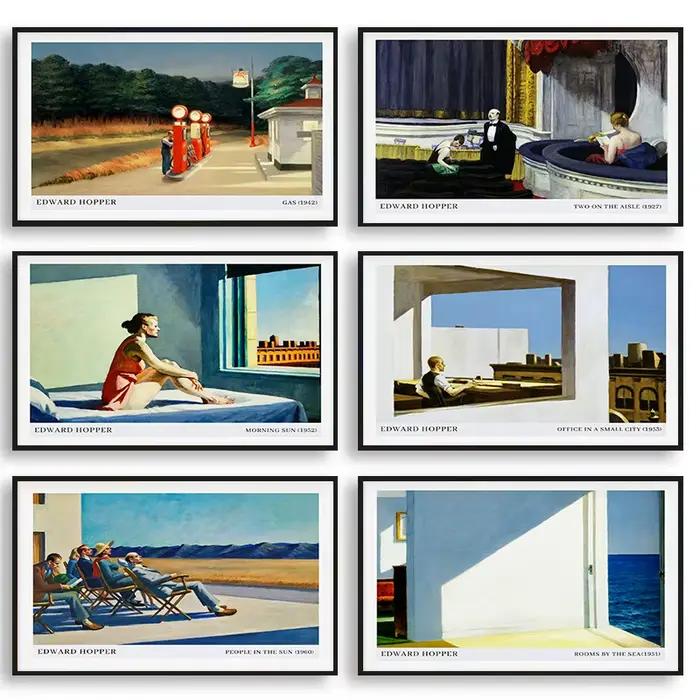 Affiche d'exposition de musée Edward Hopper