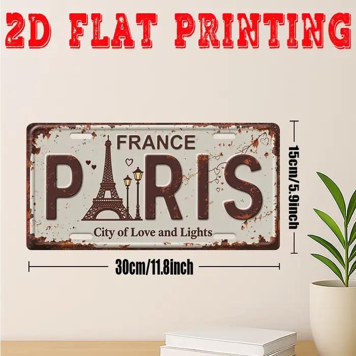 Décoration murale en métal 2D plate