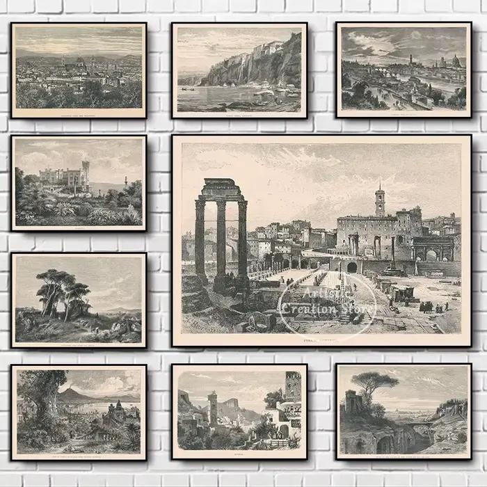 Peinture sur toile de paysage classique