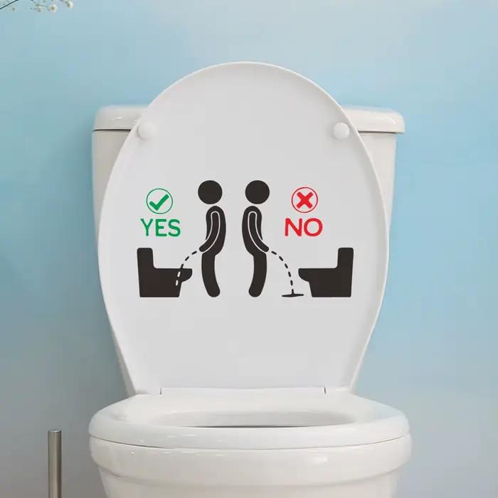 Autocollant de salle de bain mignon