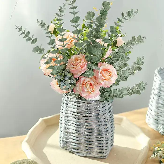 Plantes Rustiques d'Eucalyptus Artificielles pour Décoration de Mariage