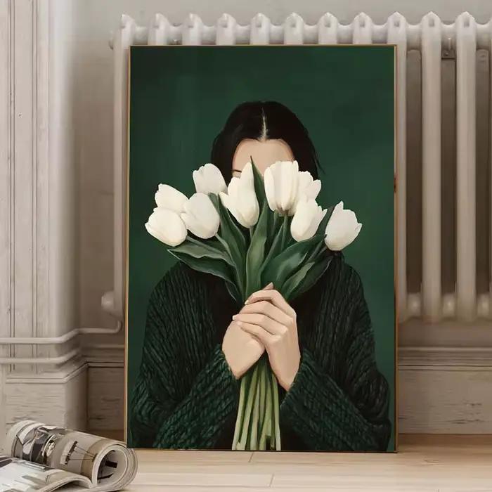 Affiche minimaliste abstraite pour femme