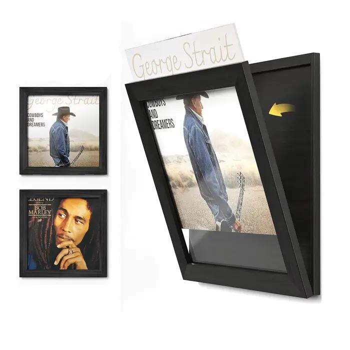 Cadre mural pour disques vinyles