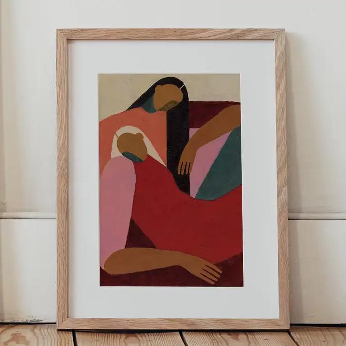 Reds Gallery Wall – impression sur toile Ocre