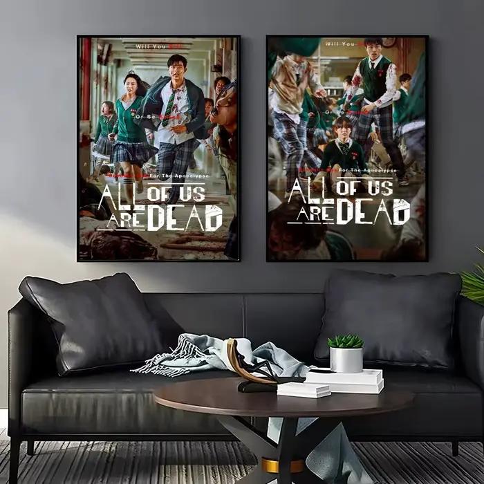 Affiche autocollante coréenne « All Of Us Are D-Dead »