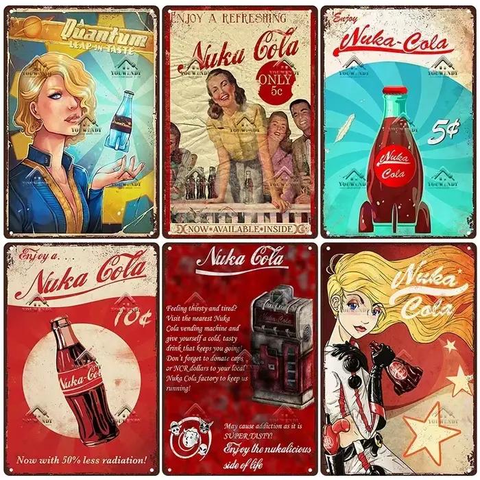 Panneau métallique Nuka Cola Drink Posters Game - Rendez votre maison unique avec cette plaque