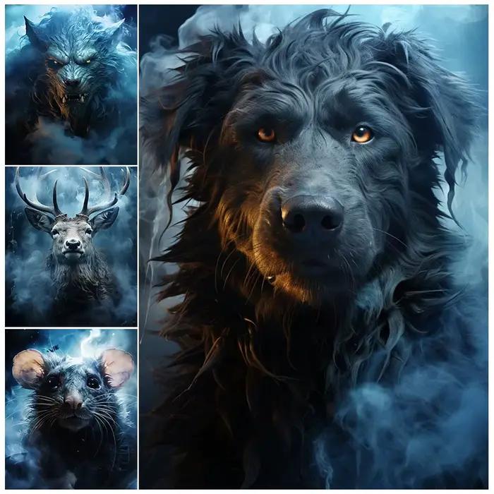 Cerf, loup-garou