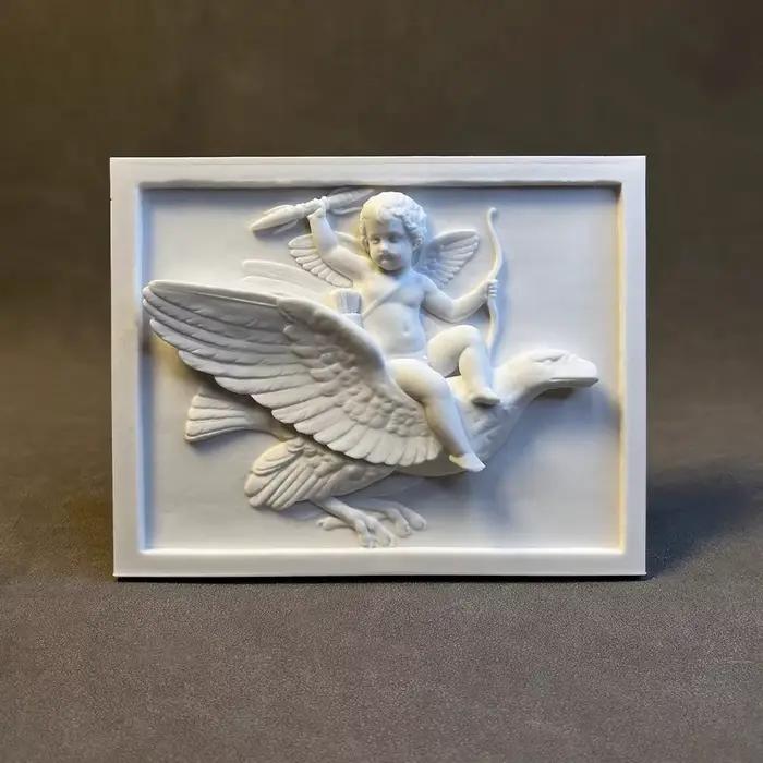 Sculpture en Relief d'ange