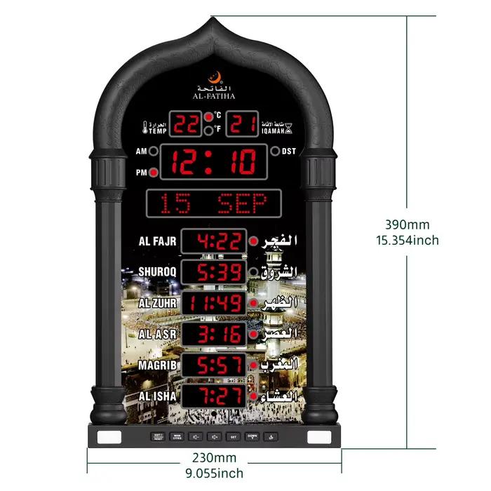 FATIHA 4008PRO Azan mur horloge de bureau Table