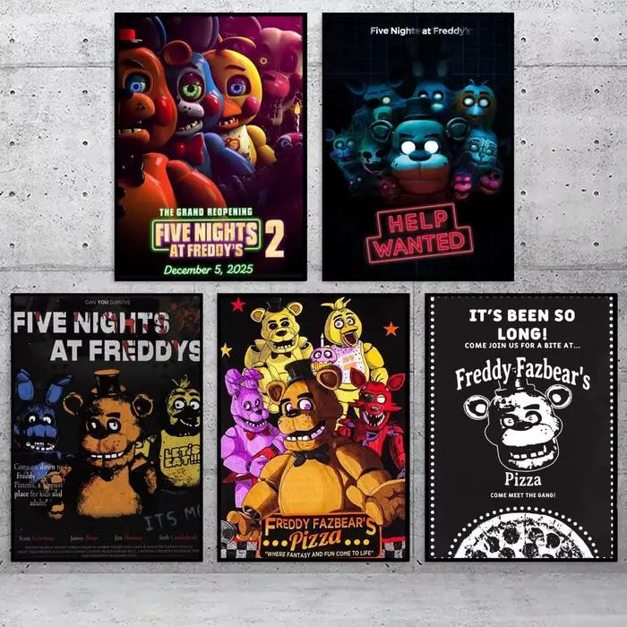 Affiche classique Fnaf Five-nights-At-Freddys