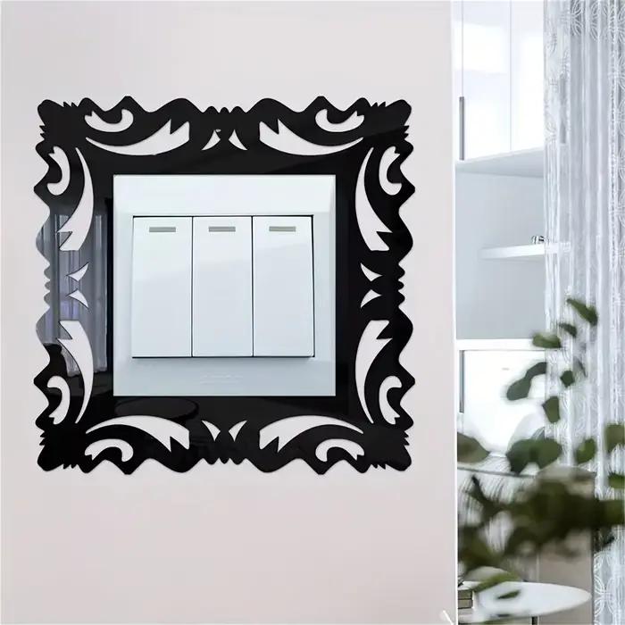 4 pièces 15X15cm interrupteur autocollant décor à la maison Stickers muraux