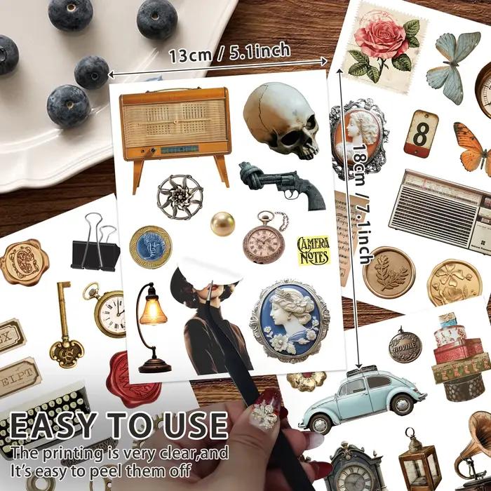 Livres autocollants bibelots Vintage