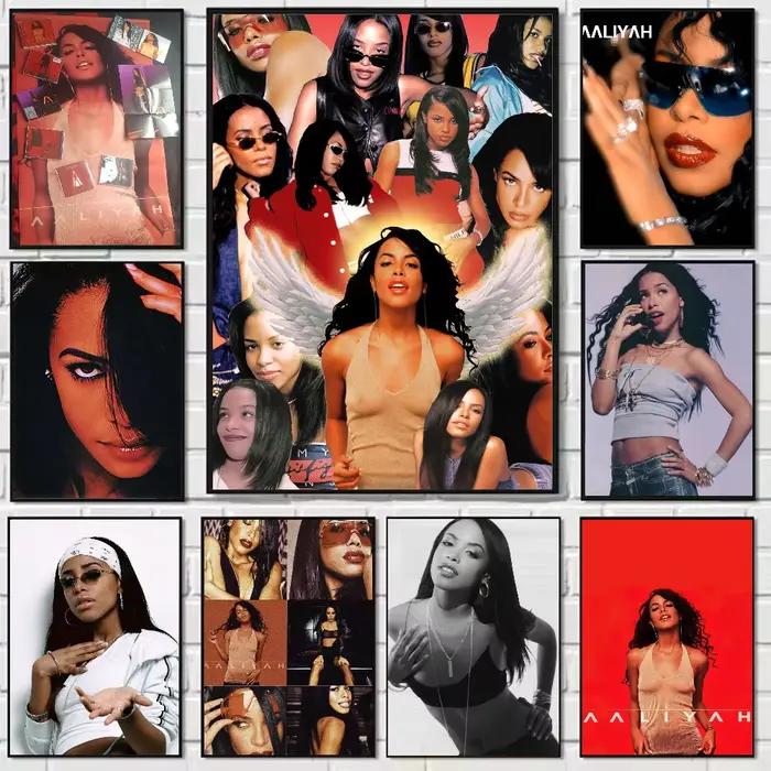 Chanteur a-aaliyah affiche HD art mur collant étanche maison salon chambre bar décoration esthétique