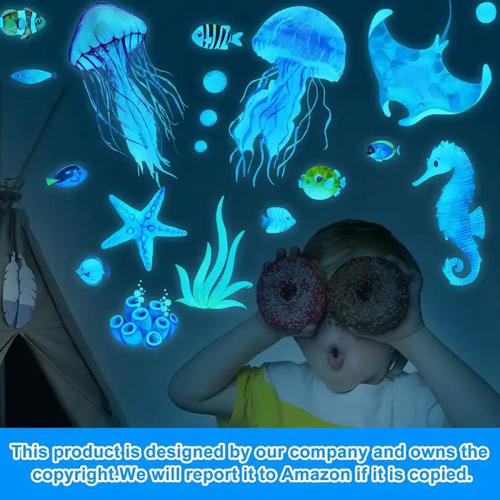 Autocollants muraux lumineux sous la mer
