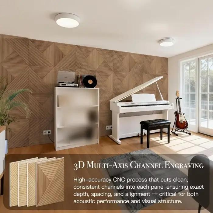 1/3 panneaux muraux en PVC 2D - Autocollants décoratifs élégants pour les intérieurs de la maison