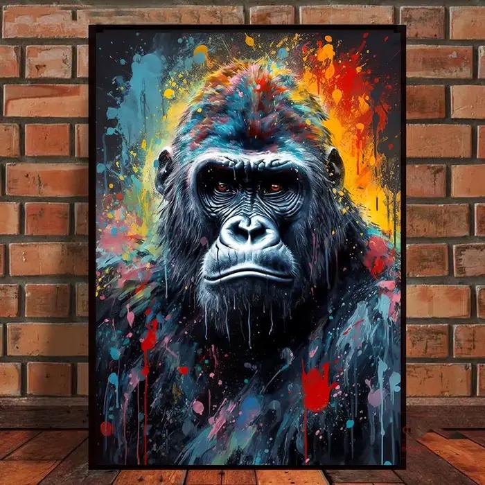 Affiche de Portrait d'animal aquarelle