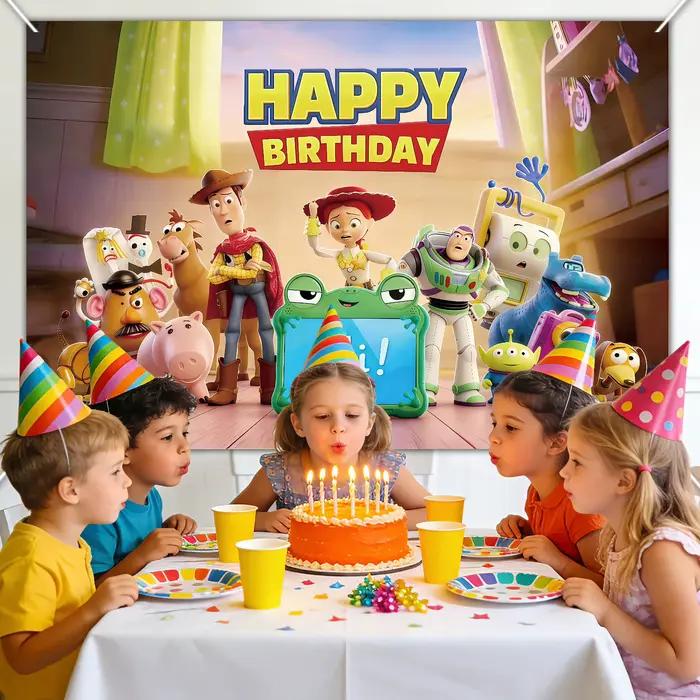 Toile de fond Joyeux Anniversaire Toy Story